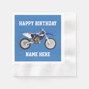 Serviette En Papier Vélo droit bleu Anniversaire Sport Plaques en papi