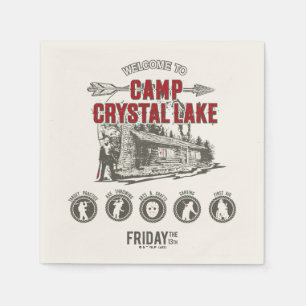 Serviette En Papier Vendredi 13 Bienvenue à Camp Crystal Lake