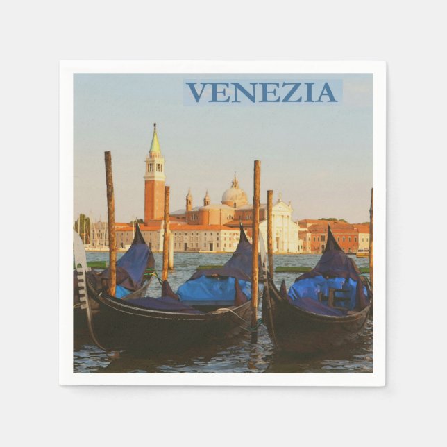 Serviette En Papier Venice Italie Papier Napkin (Devant)
