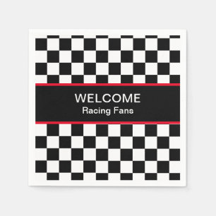 Serviette En Papier Ventilateurs De Course De Voiture De Bienvenue