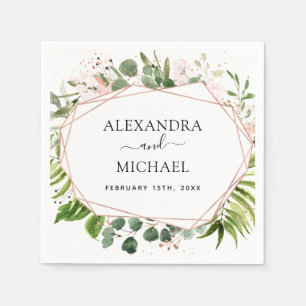 Serviette En Papier Verdure mariage Eucalyptus Botanique