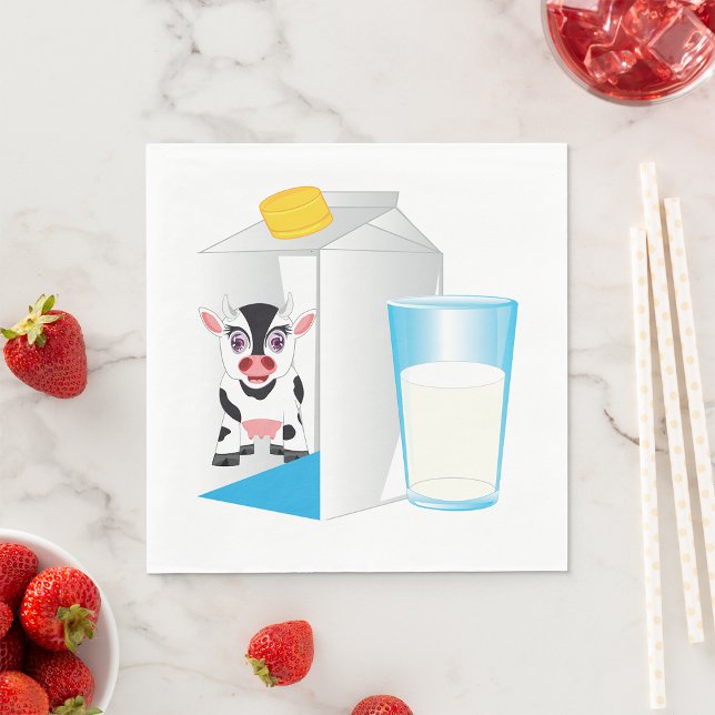 Serviette En Papier Verre De Lait (Créateur téléchargé)