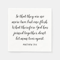 Verset de la Bible pour mariage Matthieu 19:6