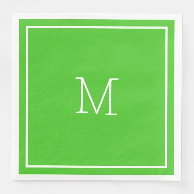 Serviette En Papier Vert (Devant)