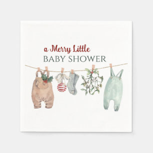 Serviette En Papier Vêtements de Noël pour bébé pour une Baby Shower j