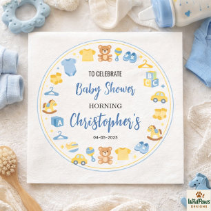 Serviette En Papier Vêtements et Jouets Mignons pour Bébé Cadeaux de B