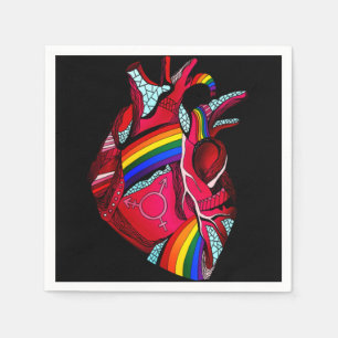 Serviette En Papier Vêtements gay pride LGBT Arc-en-ciel T-shirt Tee H