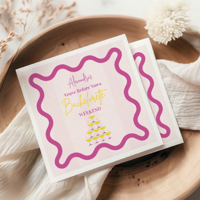 Serviette En Papier Veuve avant les vœux de mariage Weekend d'enterrem (Créateur téléchargé)