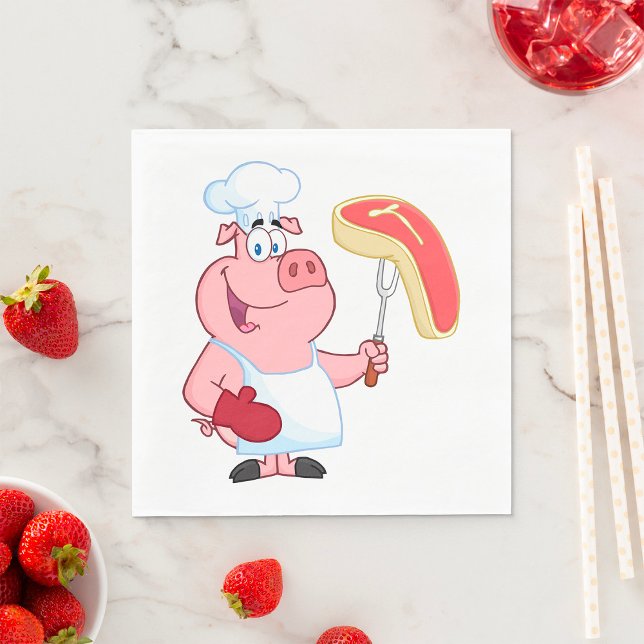 Serviette En Papier Viande de Cuisine de porc (Créateur téléchargé)