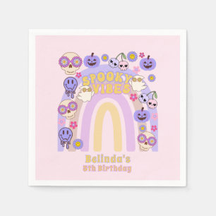 Serviette En Papier Vibes Éffrayantes mignonnes Fantôme Super Hallowee