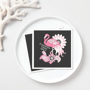 Serviette En Papier Vibes Flamant Capricieux Uniquement Flamant Rose N