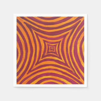 Serviette En Papier Vibrant Geometric Art