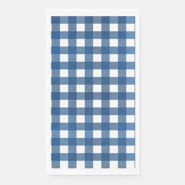 Serviette En Papier Vichy Bleu marine (Devant)