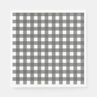 Serviette En Papier Vichy Gris clair