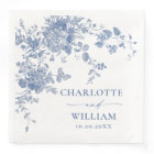 Victorian Dusty Blue French Garden Floral Mariage