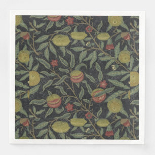 Serviette En Papier Victorien vintage William Morris Feuilles de fruit
