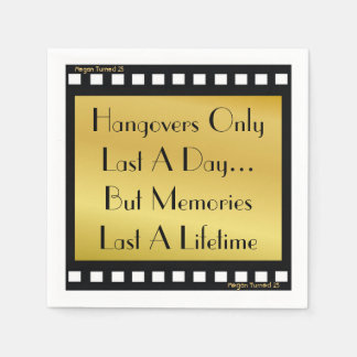 Serviette En Papier Vidéo à thème de la fête Naples Hangover