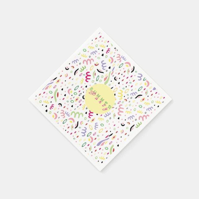 Serviette En Papier Vie estivale. (Coin)