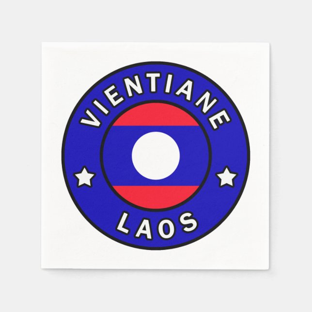 Serviette En Papier Vientiane Laos (Devant)