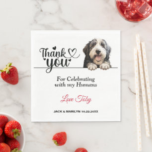 Serviette En Papier Vieux anglais Sheepdog Papier Napkin