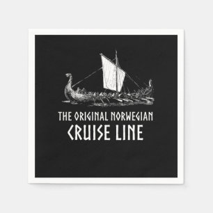 Serviette En Papier Viking Ship Cruise Line Odin Et Valhalla