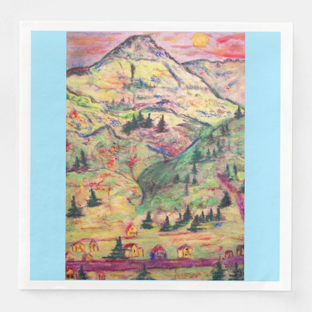 Serviette En Papier village de colorado (Devant)
