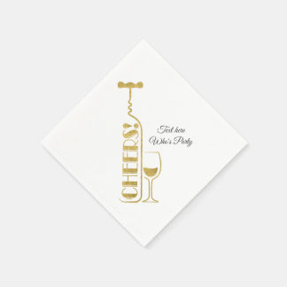 Serviette En Papier vin, anniversaire adulte, mariage,