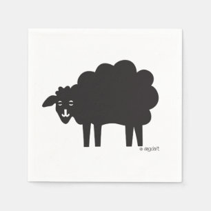 Serviette En Papier Vin Pays Mouton Noir