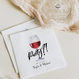 Serviette En Papier Vin rouge Célébration d'une occasion spéciale