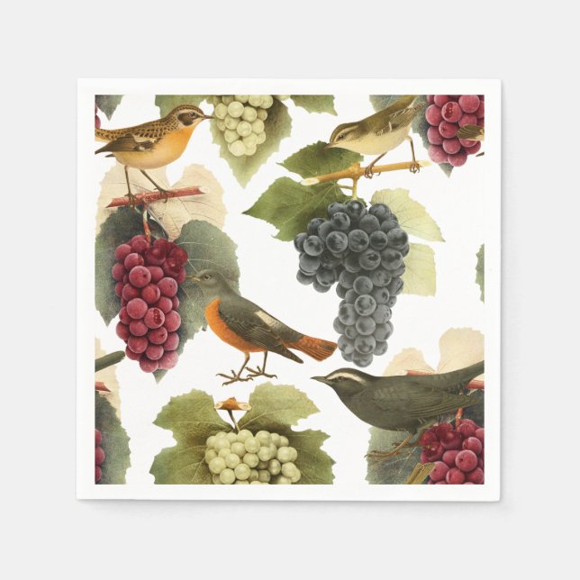 Serviette En Papier Vin Sur La Vigne (Devant)