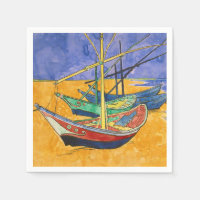 Vincent van Gogh - Bateaux de pêche sur la plage