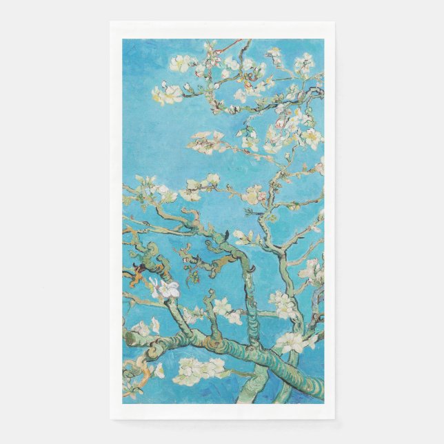 Serviette En Papier Vincent van Gogh - Fleur d'amandes (Devant)