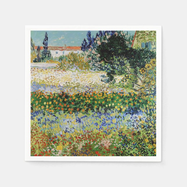 Serviette En Papier Vincent van Gogh - Flower Garden (Devant)