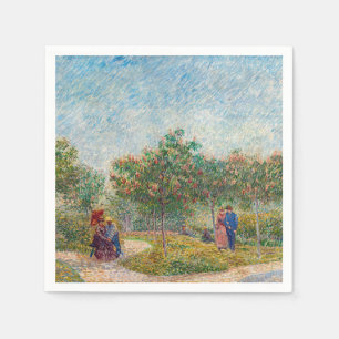 Serviette En Papier Vincent van Gogh - Jardin à Montmarte avec les ama
