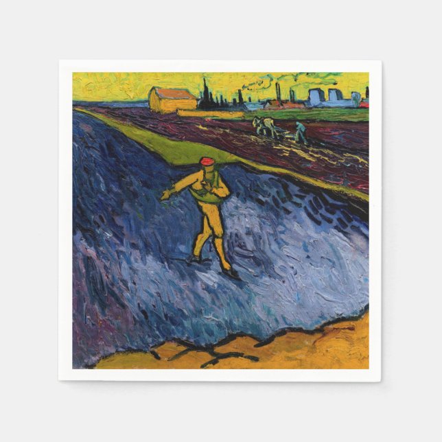 Serviette En Papier Vincent van Gogh - La Tour : périphérie d'Arles (Devant)