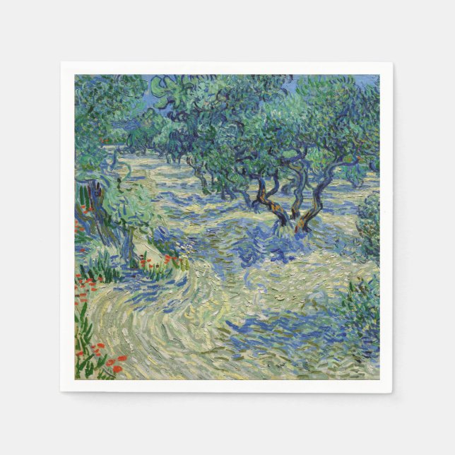 Serviette En Papier Vincent van Gogh - Olive Orchard (Devant)