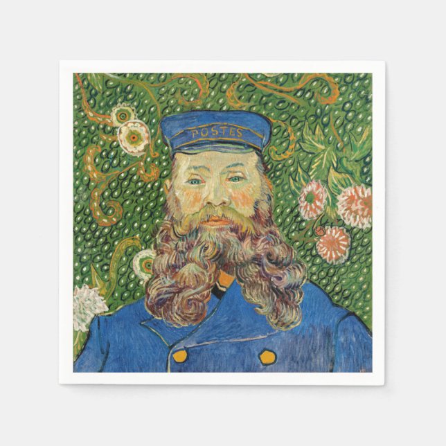 Serviette En Papier Vincent Van Gogh - Postman Joseph Roulin (Devant)