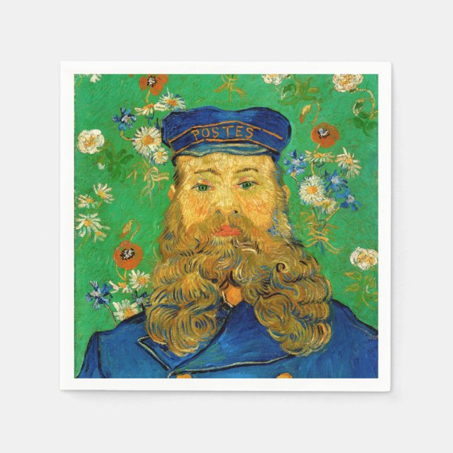 Serviette En Papier Vincent Van Gogh - Postman Joseph Roulin (Devant)