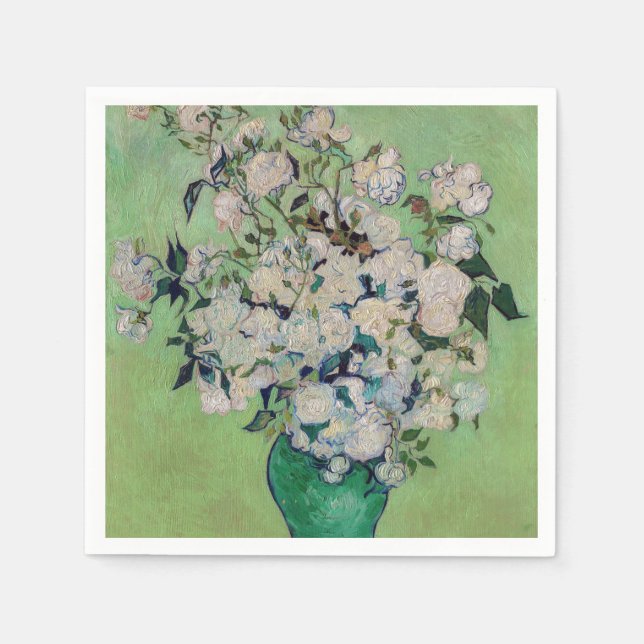 Serviette En Papier Vincent van Gogh - Rose (Devant)