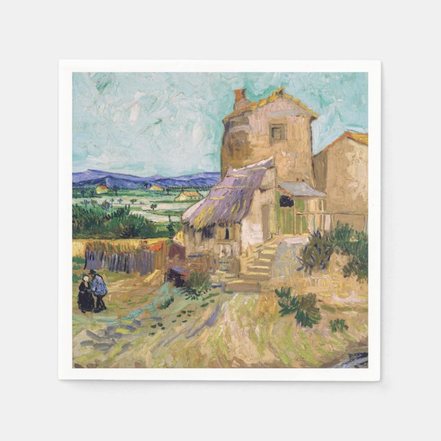 Serviette En Papier Vincent van Gogh - The Old Mill (Devant)