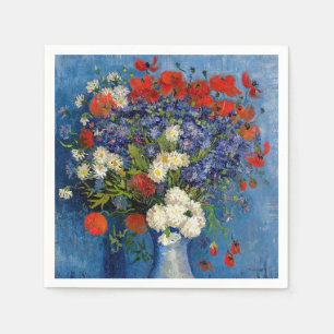 Serviette En Papier Vincent van Gogh - Vase avec Cornflowers & Poppies