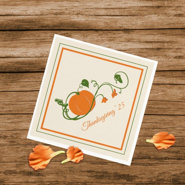 Serviette En Papier Vins citrouilles (Créateur téléchargé)