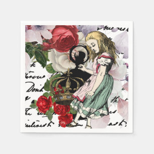 Serviette En Papier Vintage Alice au pays des merveilles