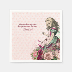 Serviette En Papier Vintage Alice In Wonderland Tea Party BABY SHOWER