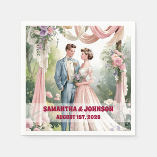Serviette En Papier Vintage classique Shabby Chic Mariage
