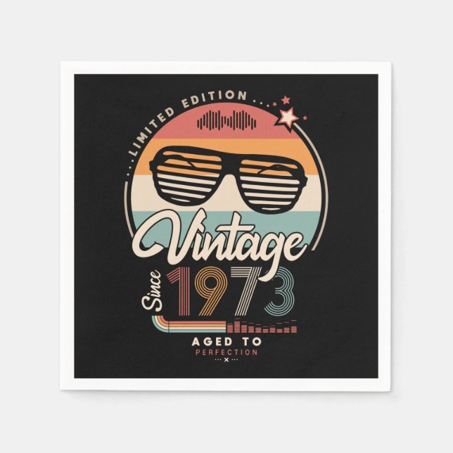 Serviette En Papier Vintage depuis 1973 (Devant)