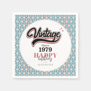 Serviette En Papier Vintage depuis - 1979