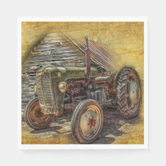 Serviette En Papier Vintage Farm