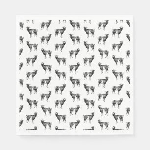 Serviette En Papier Vintage Goat