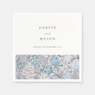 Serviette En Papier Vintage Golden Lilies William Morris Mariage